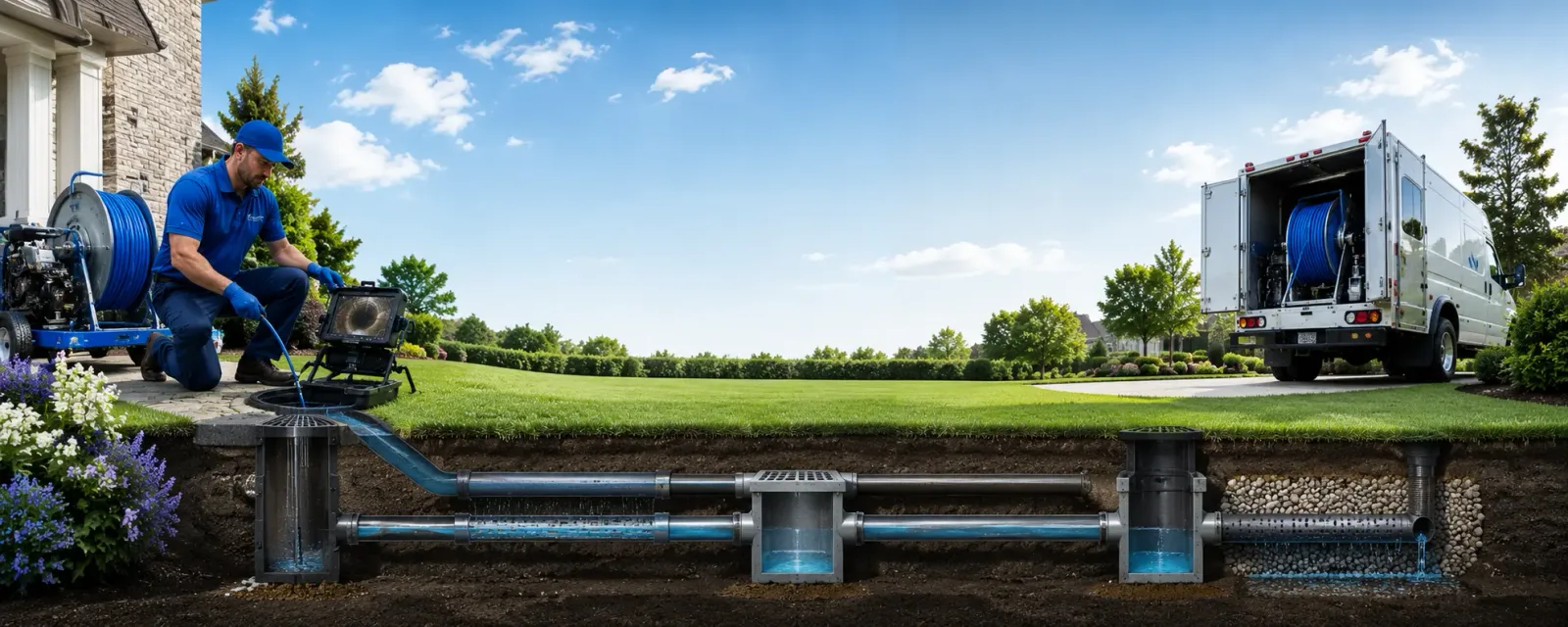 Outdoor drain cleaning information for Lejunior, KY
